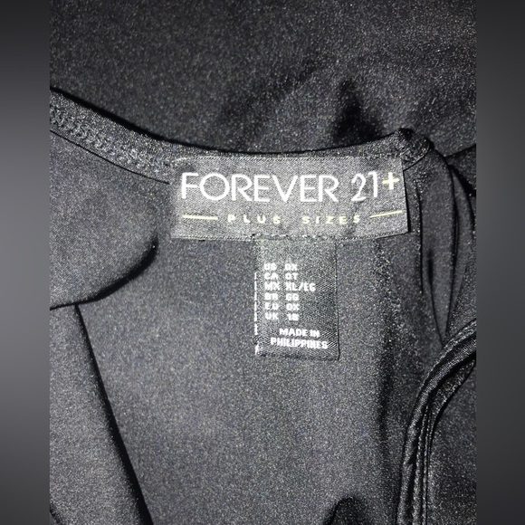 Forever 21 Plus Black Bodysuit 0X XL - Picture 7 of 7